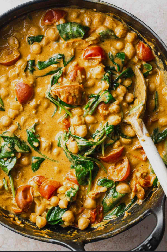 Spinach, Chickpea & Coconut Curry